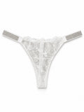 Lace Thong – White